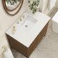 James Martin Vanities Myrrin 36" Vanity in Mid-Century Walnut with 3 cm Lime Delight Quartz Top, , large
