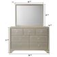 Crown Mark Lyssa 4-Piece King Panel Bedroom Set in Champagne, , large