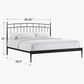 Hawthorne Furniture Traditional King Metal Panel Bed in Matte, , large