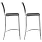 Zuo Modern Soar Bar Stools in Black and Silver (Set of 2), , large