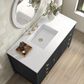James Martin Vanities Myrrin 48" Vanity in Carbon Oak with 3 cm White Zeus Quartz Top, , large