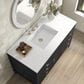 James Martin Vanities Myrrin 48" Vanity in Carbon Oak with 3 cm White Zeus Quartz Top, , large