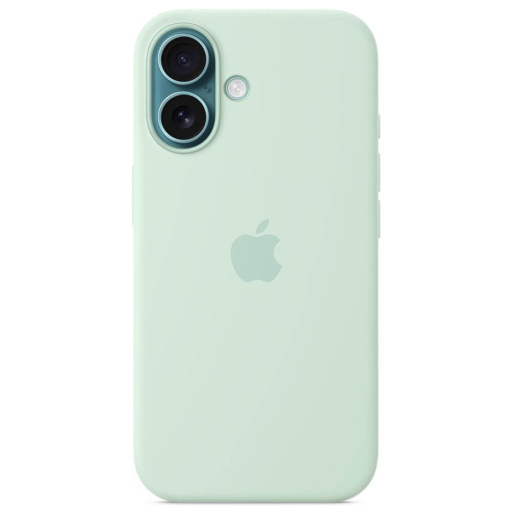 Apple Silicone Case with MagSafe for iPhone 16 in Aquamarine, , large
