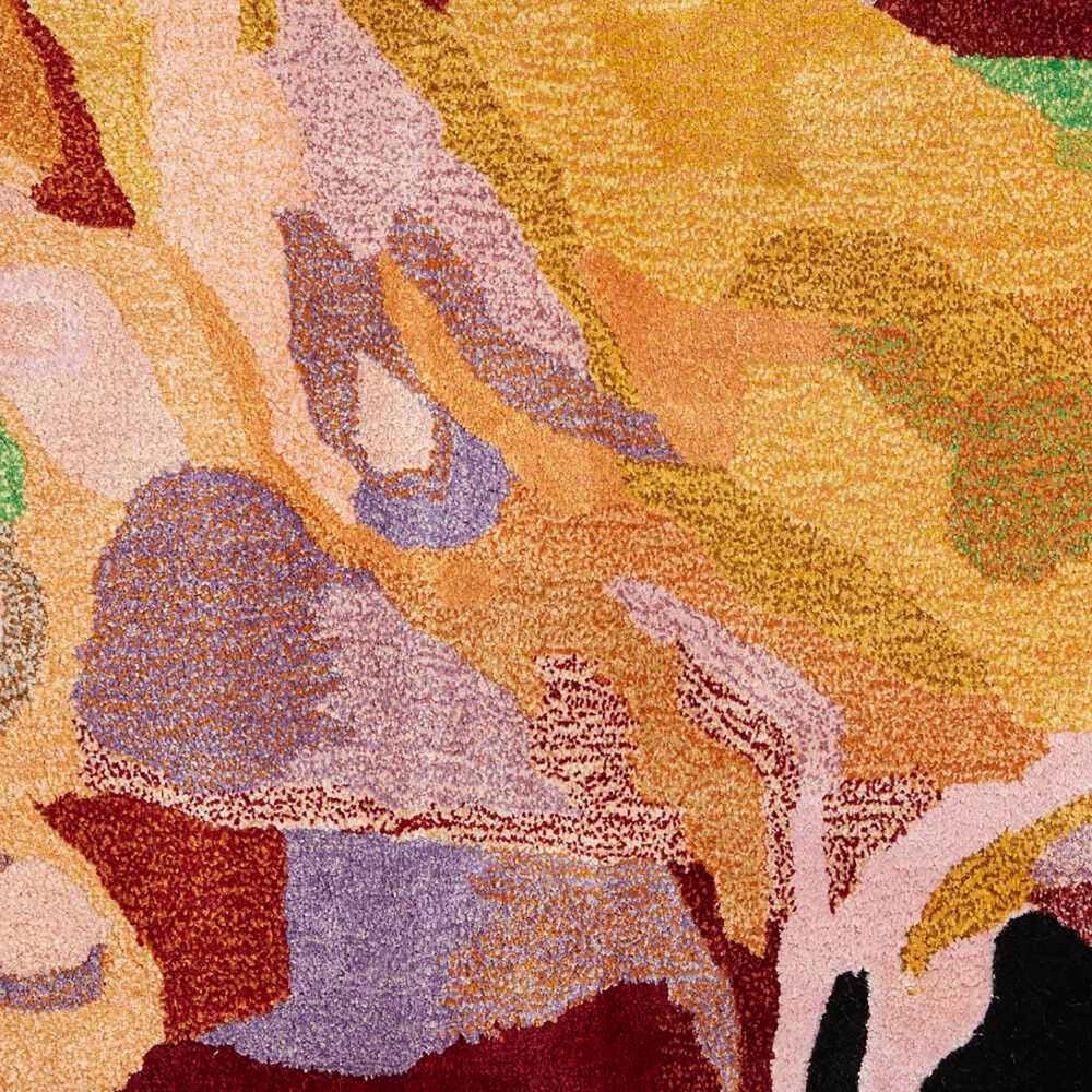 Nourison Prismatic 2&#39; x 3&#39; Golden Yellow, Ivory, Pink, Red, Purple, Grey and Black Area Rug, , large
