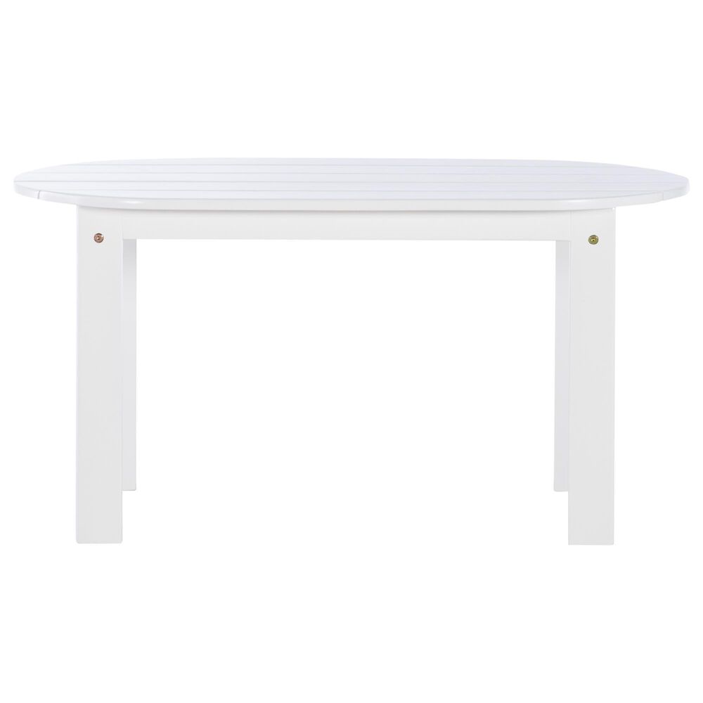 Linon Home Decor Adirondack Coffee Table in White, , large