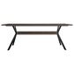Blue River Nevada 2-Piece Dining Table Set in Dark Brown, , large