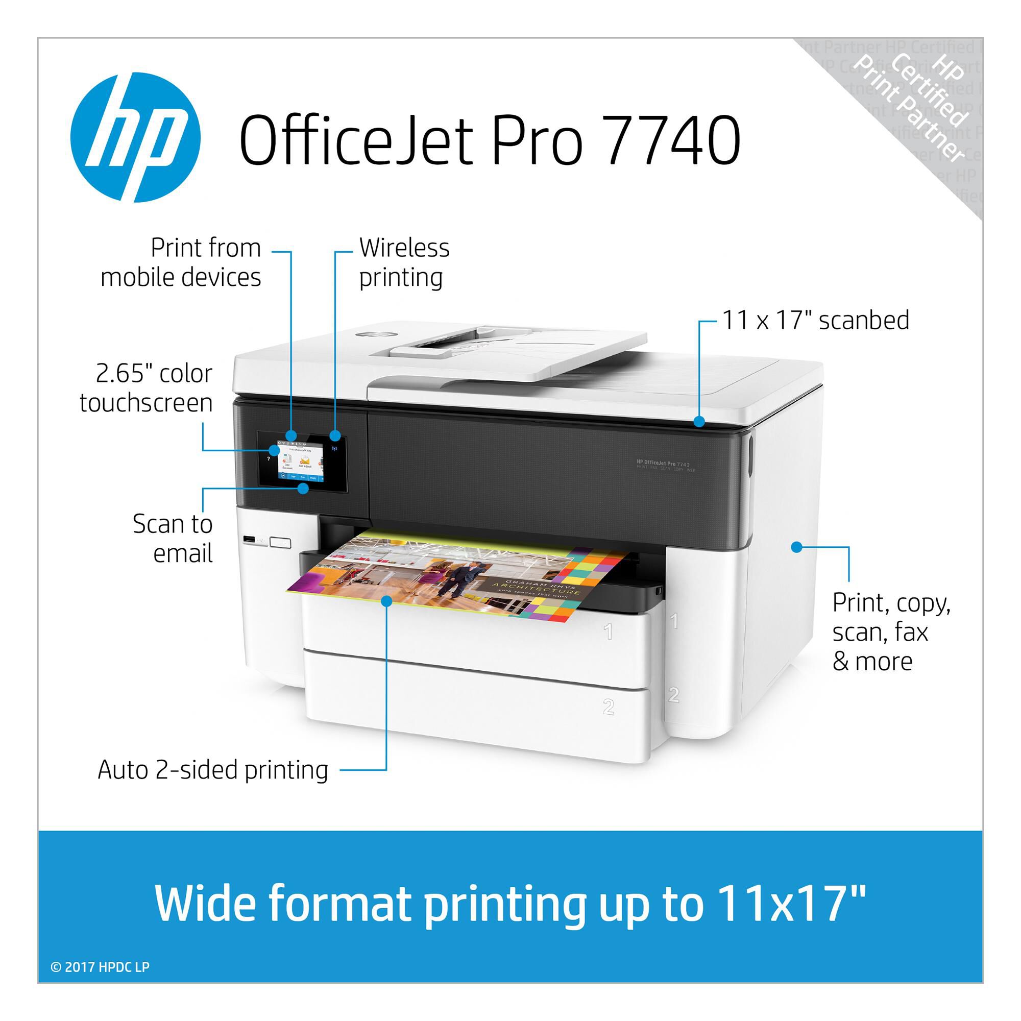 HP OfficeJet Pro 7740 Wide Format All 