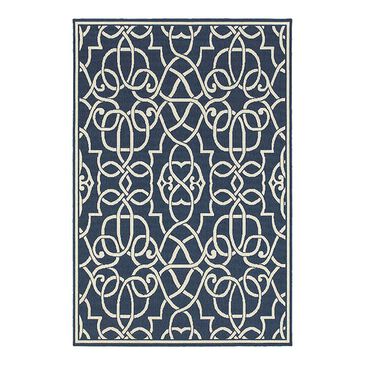 Oriental Weavers Meridian 2205B 1"10" x 2"10" Navy Scatter Rug, , large