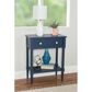 Linon Home Decor Seaboard Accent Table in Navy, , large