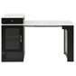 HOMLUX 60" Kitchen Island in Black, , large