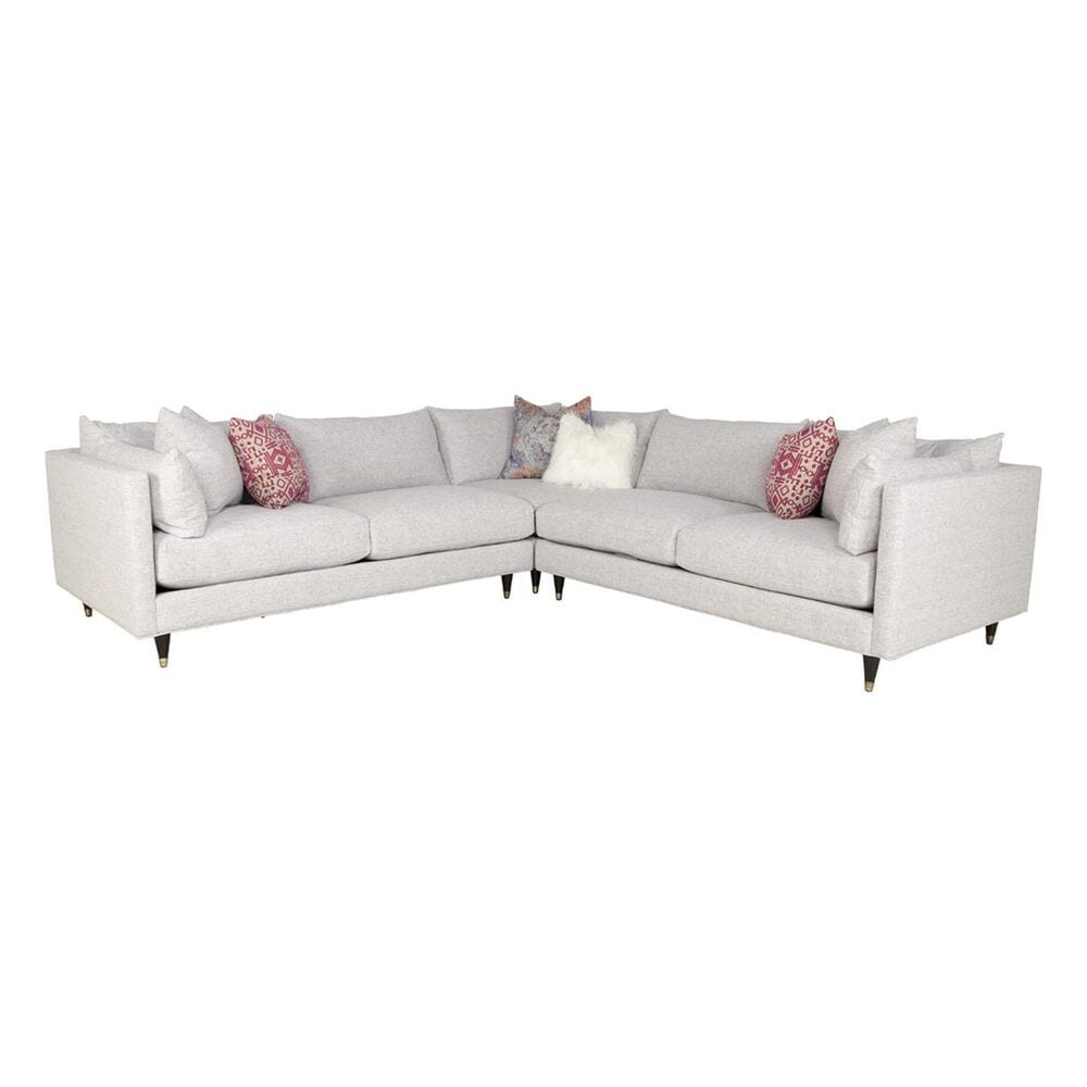 Jonathan Louis International Pia 3-Piece L-Shaped Sectional in Gray, , large