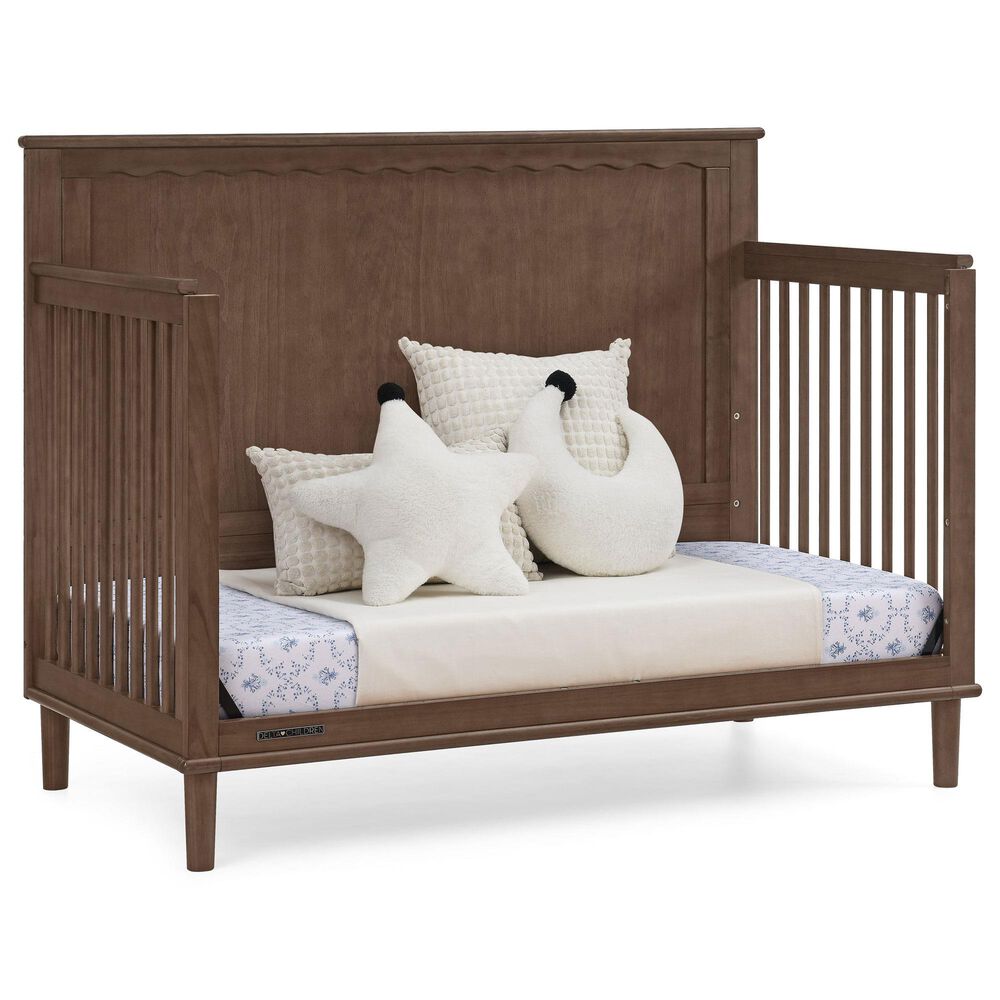 Delta Children Penelope 6-In-1 Convertible Crib in Teak Brown, , large
