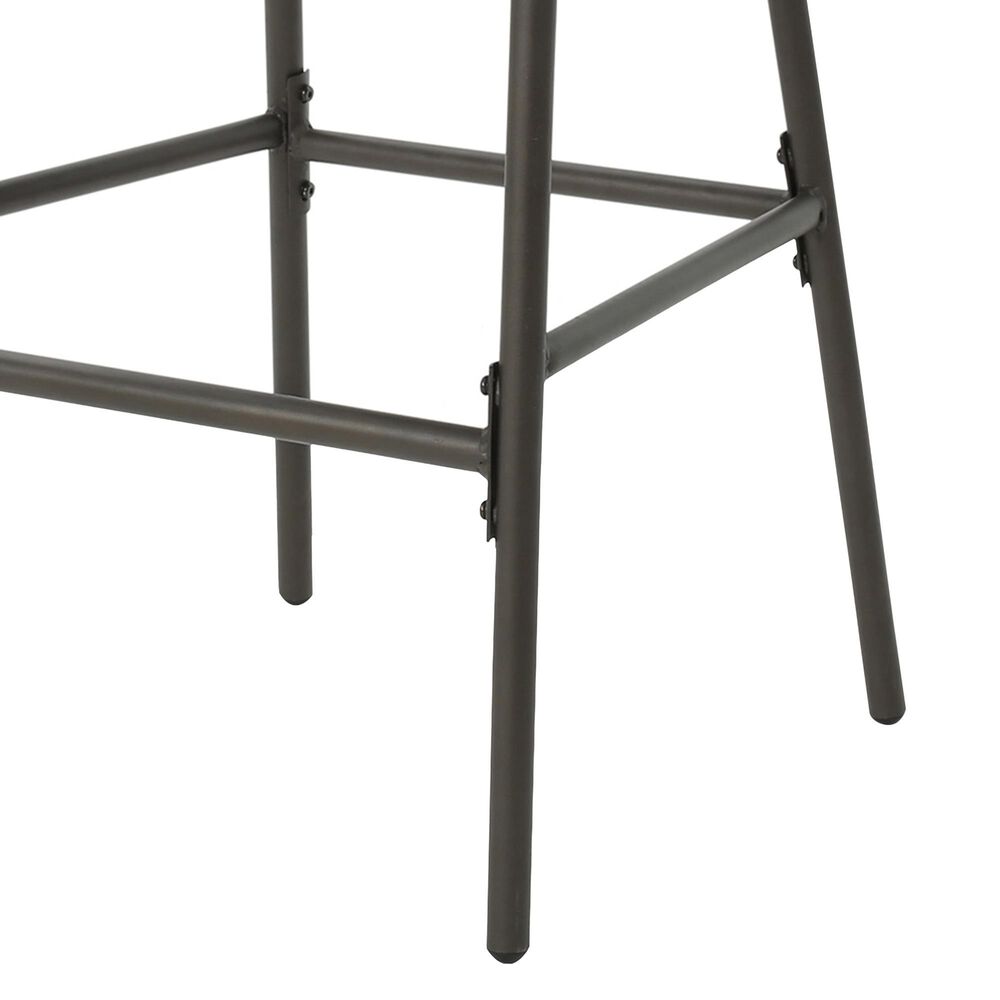 Hearth and Haven Outdoor Bar Stool with Waterproof Cushion in Multi-Brown &#40;Set of 2&#41;, , large