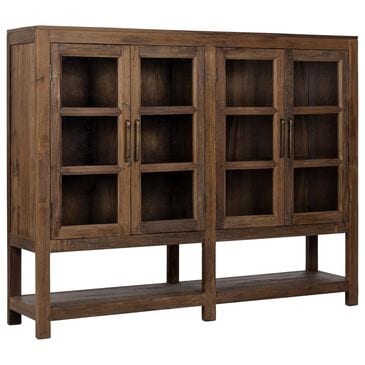 Classic Home Kharga 4-Door Display Cabinet in Natural, , large