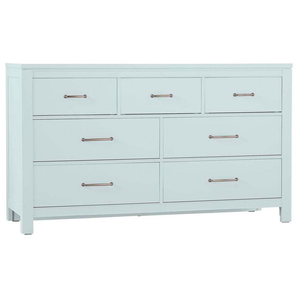 Viceray Collections Tide and Timber 5 Piece Twin Poster Bedroom Set in Blue Maple, , large