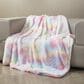 Duke Imports Rainbow Frost Plush Throw in Multicolored, , large