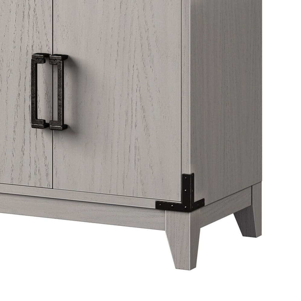 Lexora Home Laurel 72&quot; Double Bathroom Vanity in White Oak with White Quartz Top and Rectangular Sinks, , large