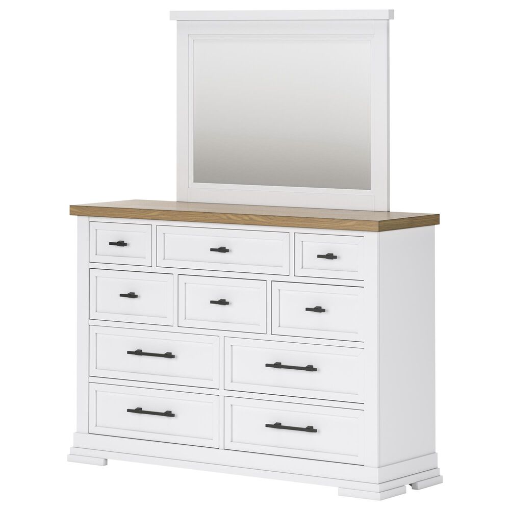 Ashley 5-Piece Queen Bedroom Set in White and Natural, , large