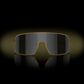 Oakley Shield Men"s Sunglasses with Prizm Black Lenses in Matte Gold, , large