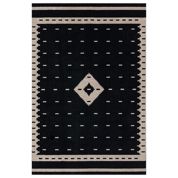 Momeni Noho Southwestern 2" x 3" Black Area Rug, , large
