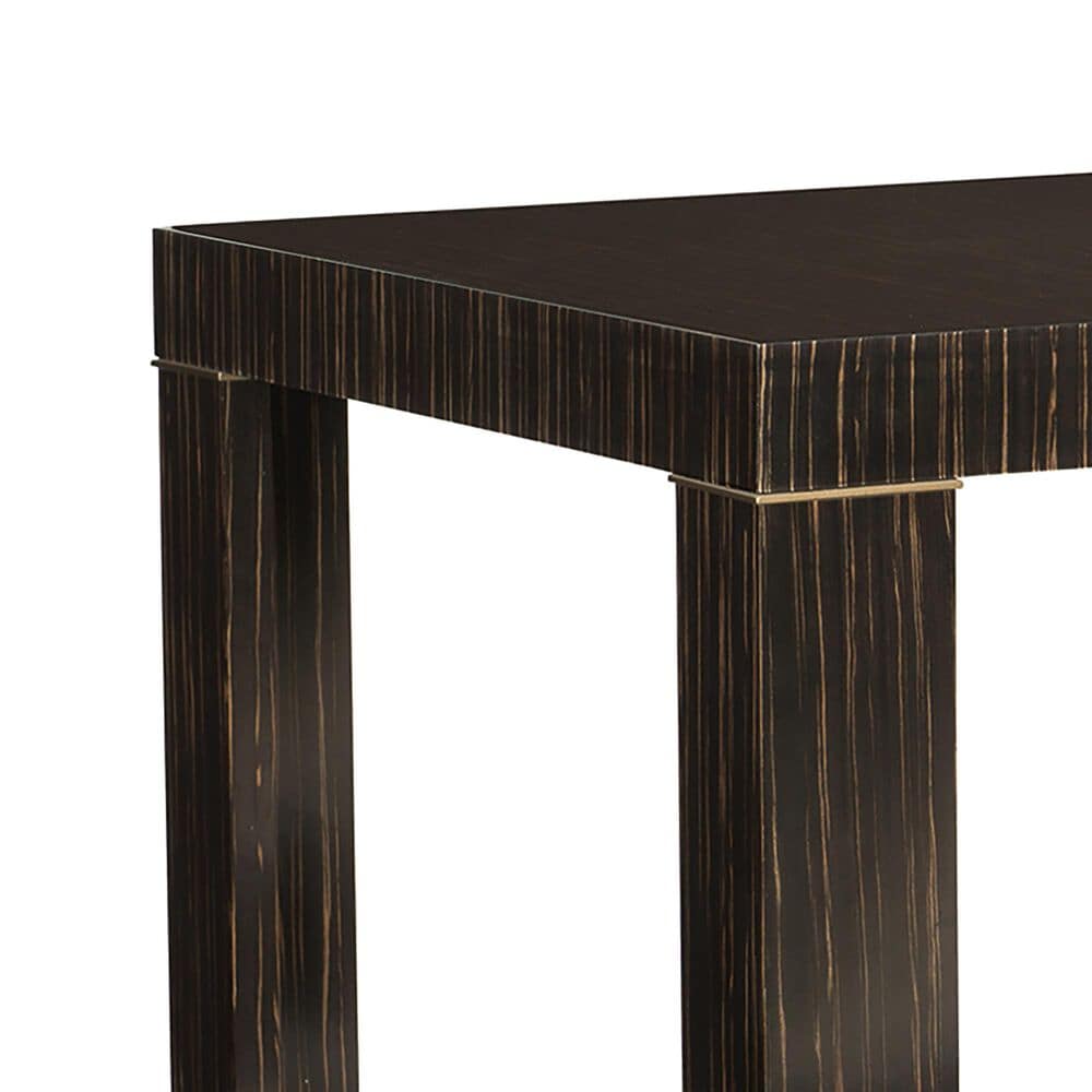 Schnadig Edge Dining Table in Striated Ebony and Lucent Bronze - Table Only, , large