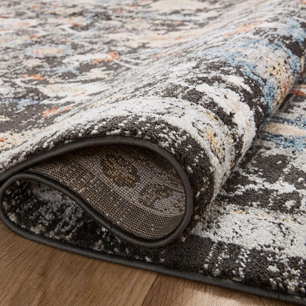 Loloi II Odette 9&#39;2&quot; x 13&#39; Charcoal and Multicolor Area Rug, , large