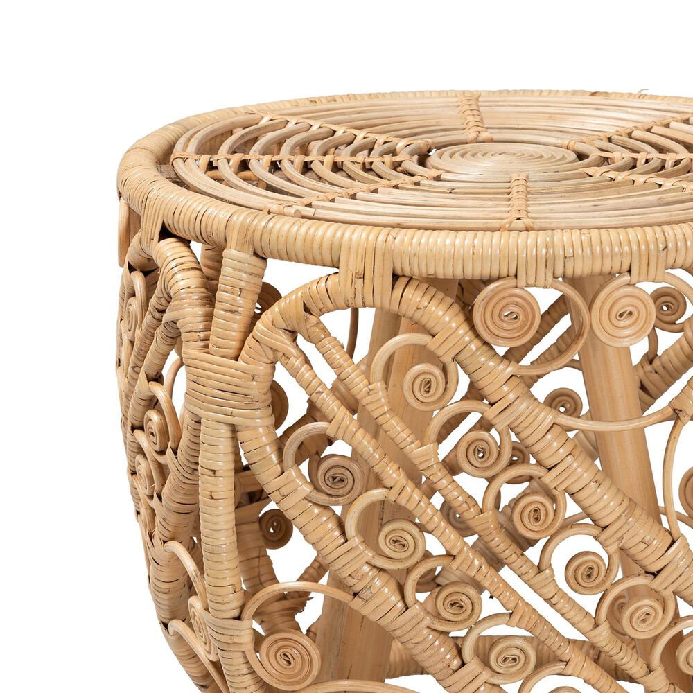 Baxton Studio Saranna End Table in Natural Brown, , large