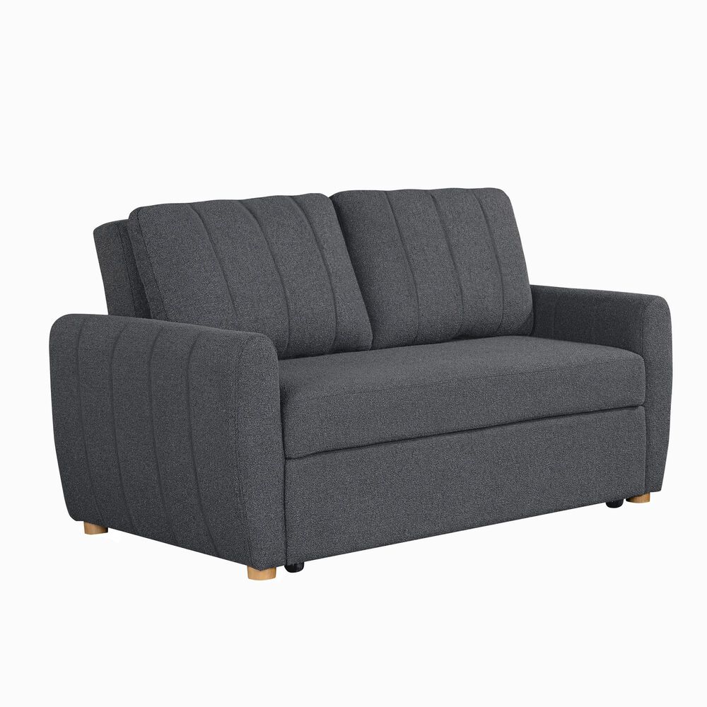 Serta Galloway Convertible Sofa in Charcoal, , large