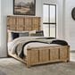 Millenium Ridgester 4 Piece Queen Panel Bedroom Set in Light Brown with USB Ports, , large