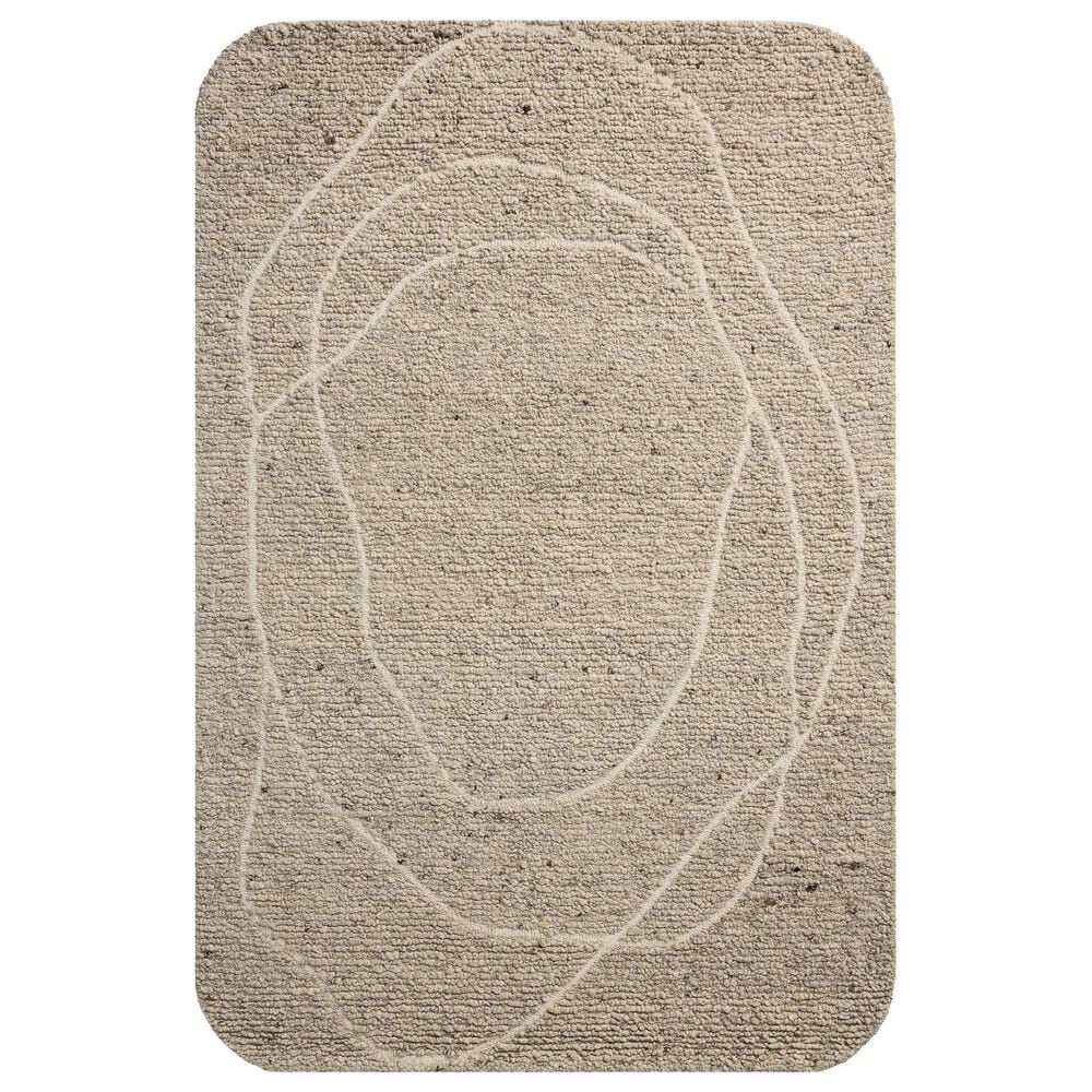Loloi Otis Oatmeal and Ivory 7"9" x 9"9" Area Rug, , large