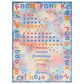 Safavieh Kids Playhouse 5"5" x 7"7" Blue and Orange Rug, , large