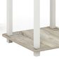 HOMLUX 2-Tier End Table in Sonoma Oak and White (Set of 2), , large