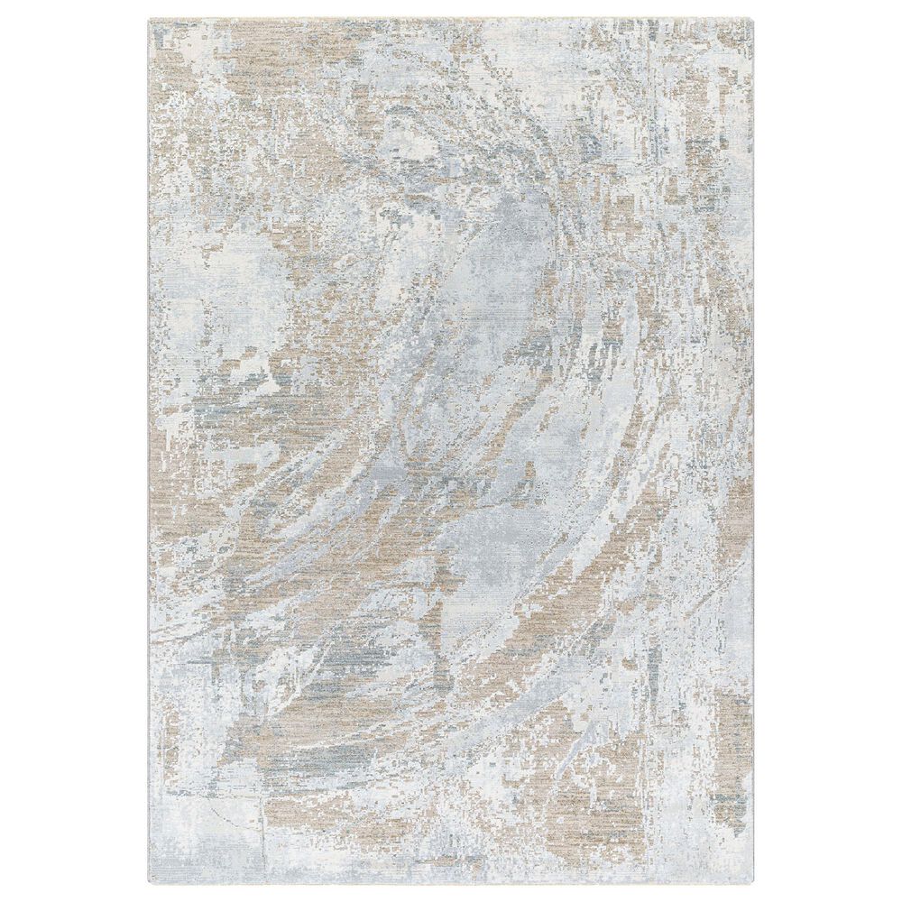 Surya Brunswick Cream, Taupe, Tan, Light Slate, Blue and Gray 9' x 12'2" Area Rug, , large
