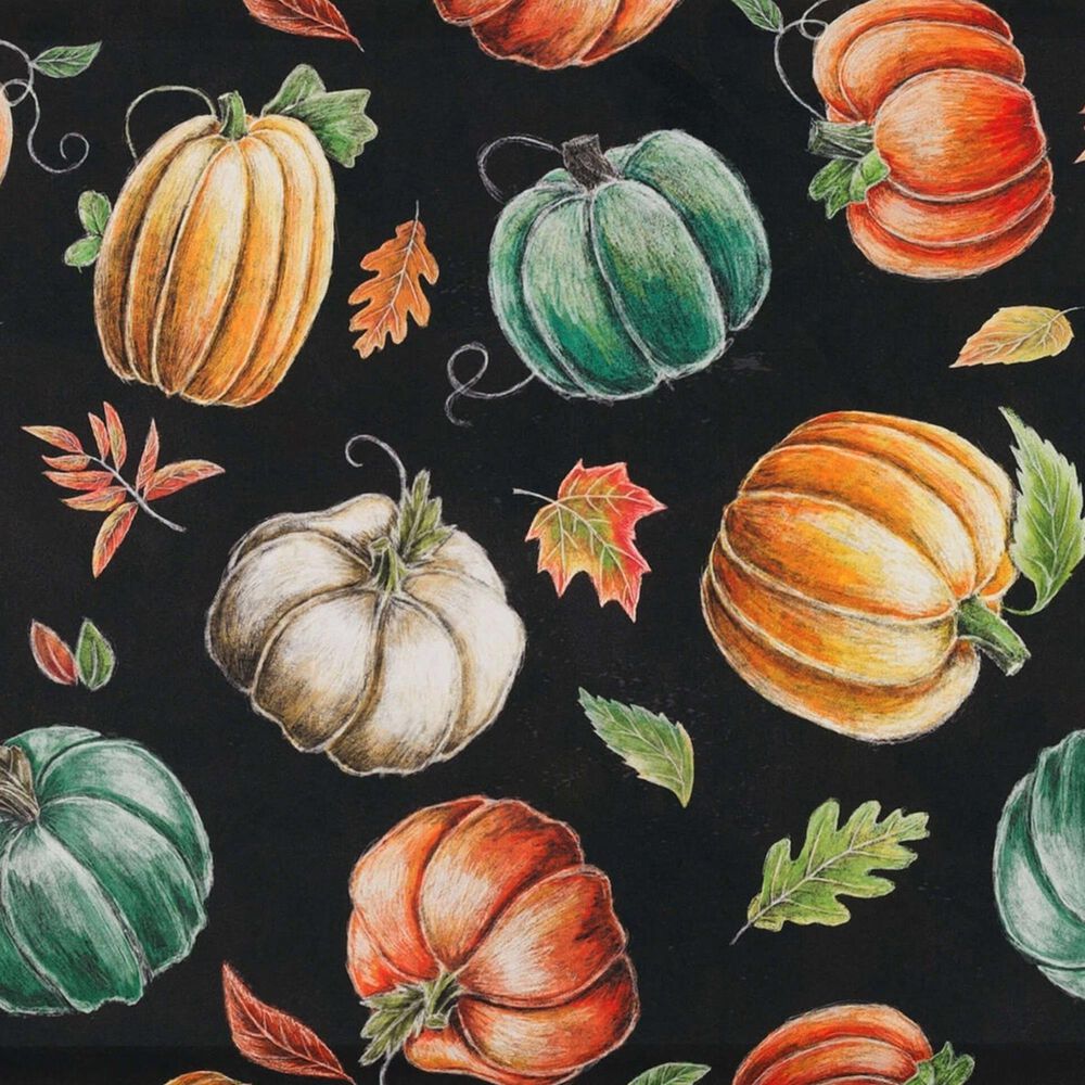 Mohawk Dri-Pro Harvest Chalk Pumpkin 1&#39;6&quot; x 2&#39;6&quot; Multicolor Door Mat, , large