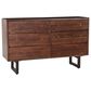 Home Trends & Design Aspen 4-Piece King Bedroom Set in Walnut Brown and Antique Zinc, , large