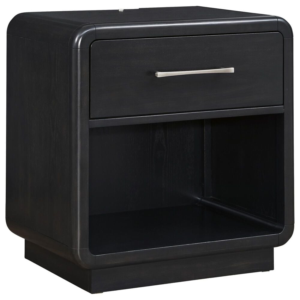 Millenium Rowanbeck 5-Piece King Bedroom Set in Black, , large