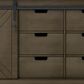 Lexora Home Marsyas 84" Double Bathroom Vanity in Rustic Brown with White Quartz Top and Rectangular Sinks, , large