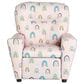 Brazil Tween Kids Recliner in Rainbow Bella with Cupholder, , large
