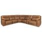 Simon Li 6-Piece Leather Power Reclining Sectional, , large