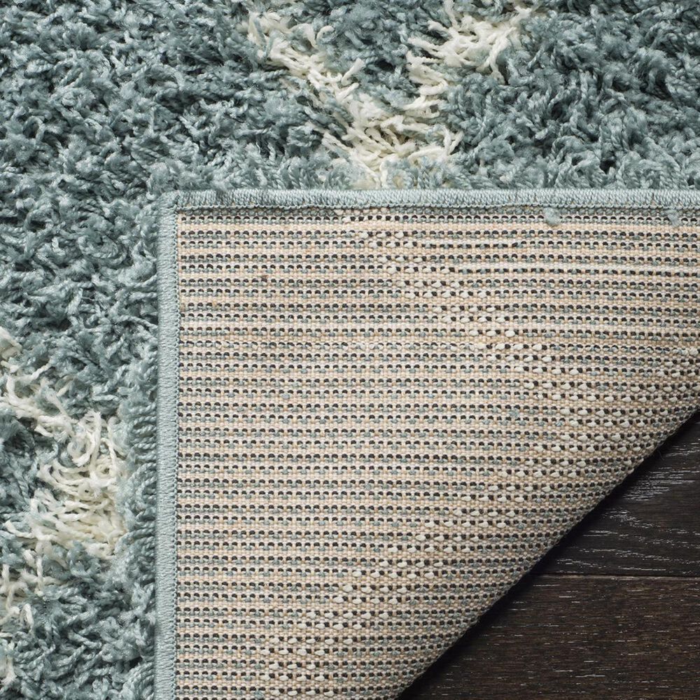 Safavieh Dallas Shag SGD258C-28 2&#39;3&quot; x 8&#39; Seafoam/Ivory Runner, , large