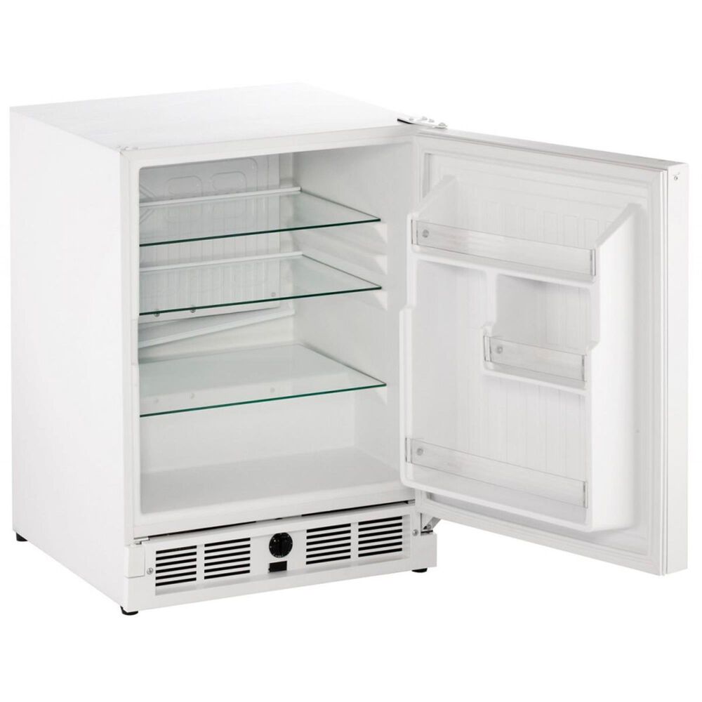 U-Line 21" Solid Door Refrigerator Right Hinge in White Solid, , large