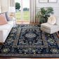Safavieh Micro-Loop 9" x 12" Black and Green Area Rug, , large