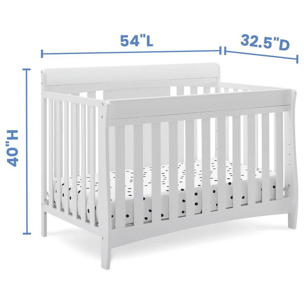 Delta Richmond 6 In 1 Convertible Crib In Bianca White Nebraska Furniture Mart Delta Richmond 6 In 1 Convertible Crib In Bianca White Nebraska Furniture Mart