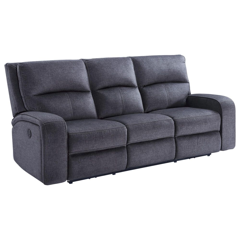 Steve Silver Lovell Power Reclining Sofa in Charcoal, , large