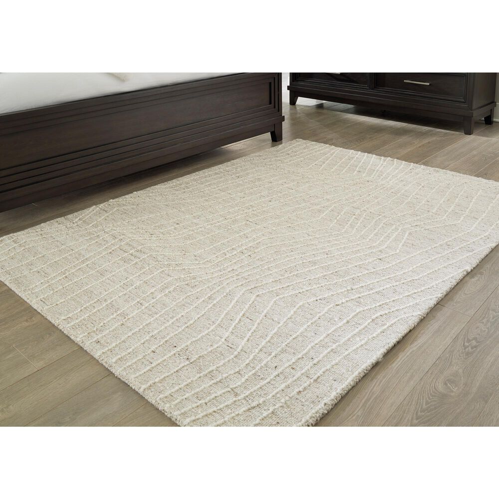 Ashley Varahill 5&#39; x 7&#39; Gray and Ivory Area Rug, , large