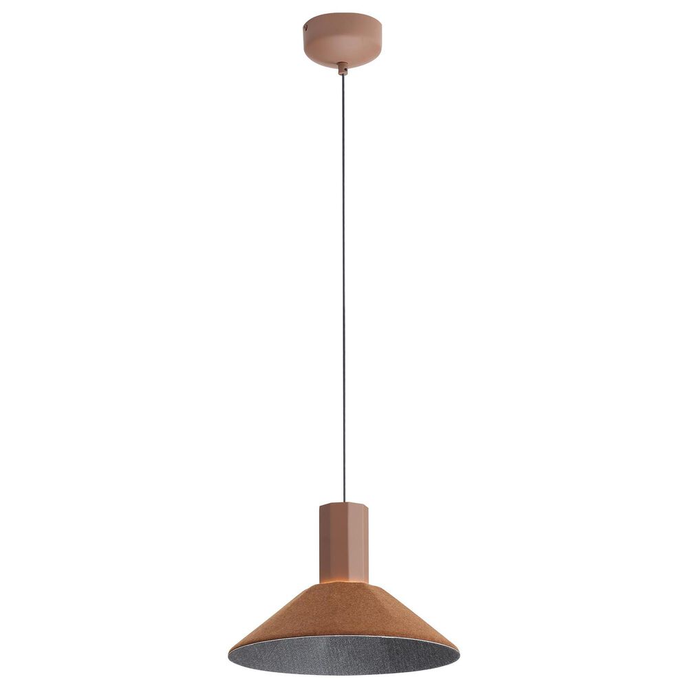 Golden Lighting Faroe 13" 1-Light LED Pendant in Coffee and Black, , large