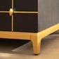 Jennifer Taylor Home Kingsly Storage Chest in Espresso Black and Gold, , large