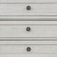 Ashley Robbinsdale 5 Drawer Single Knob Chest in Antique White, , large
