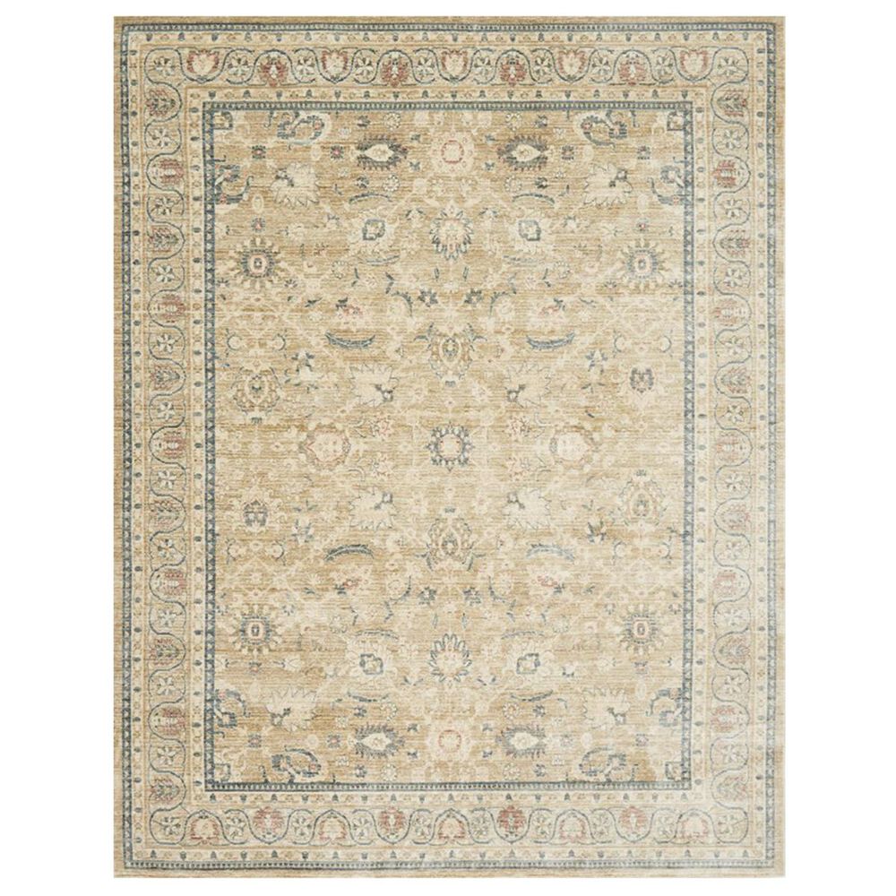 ED Ellen DeGeneres Crafted by Loloi Trousdale TX-07 7"10" Round Desert and Blue Area Rug, , large