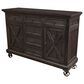 Santa Fe Rustic Roman Wheel Buffet in Distressed Dark Wood, , large
